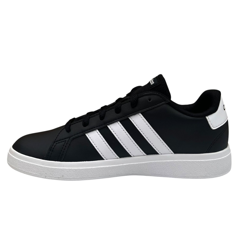 adidas Grand Court 2.0 Youth Boys Girls Sneaker Size 4 Black-White Low Top Shoes - Picture 5 of 12